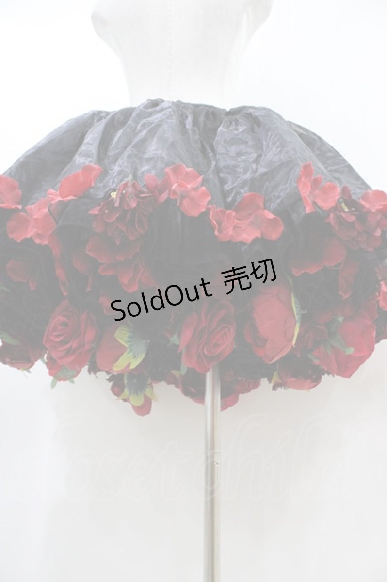 画像3: Boguta / オーガンジー花パニエ(45cm丈) Free ブラック H-26-04-30-043-0-SK-NS-ZH (3)