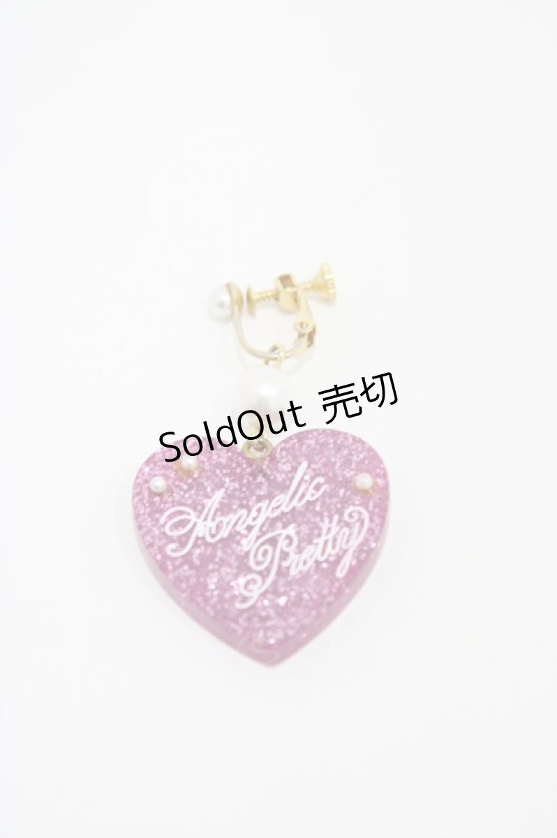 画像1: Angelic Pretty / Deco Heartイヤリング  ピンク H-26-04-30-007-AP-AC-YZ-ZH (1)