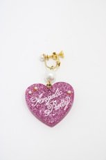 画像1: Angelic Pretty / Deco Heartイヤリング  ピンク H-26-04-30-007-AP-AC-YZ-ZH (1)