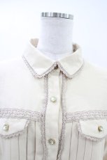 画像3: axes femme / プリーツシャツワンピース M アイボリー H-26-04-30-045-AX-OP-NS-ZH (3)