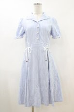 画像1: Secret Honey / ストライプワンピース Free サックス H-26-04-30-046-CA-SK-NS-ZH (1)