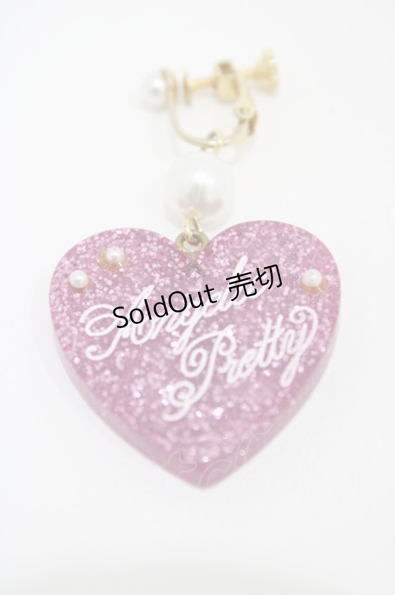 画像2: Angelic Pretty / Deco Heartイヤリング  ピンク H-26-04-30-007-AP-AC-YZ-ZH (2)