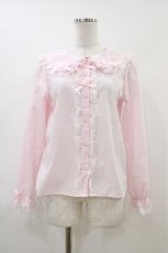 画像1: majoretty / まゆろん/ブラウス S ピンク H-26-04-30-051-GO-BL-NS-ZH (1)