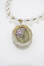 画像3: an another angelus / ドライフラワーフレームネックレス  PURPLE H-26-04-30-008-CA-AC-NS-ZH (3)