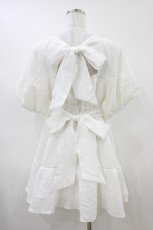 画像2: evelyn / バックリボンワンピース Free オフ H-26-04-30-057-LO-OP-NS-ZH (2)