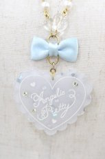 画像1: Angelic Pretty / トッピングハートネックレス  サックス H-26-04-30-009-AP-AC-YZ-ZH (1)