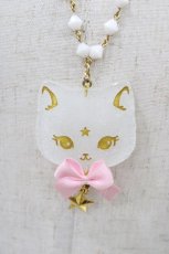 画像1: Angelic Pretty / Milk Catネックレス  ピンク H-26-04-30-010-AP-AC-YZ-ZH (1)