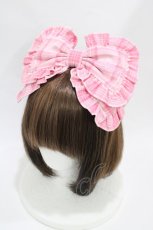 画像1: Angelic Pretty / Sugaryタータンチェックカチューシャ  ピンク H-26-04-30-003-AP-AC-YZ-ZH (1)
