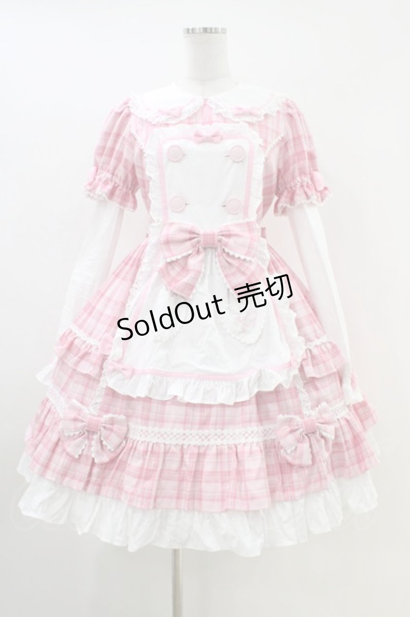 画像1: Angelic Pretty / Sugaryタータンチェックワンピース FREE ピンク H-26-04-30-019-AP-OP-YZ-ZH (1)