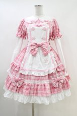 画像1: Angelic Pretty / Sugaryタータンチェックワンピース FREE ピンク H-26-04-30-019-AP-OP-YZ-ZH (1)