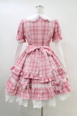 画像2: Angelic Pretty / Sugaryタータンチェックワンピース FREE ピンク H-26-04-30-019-AP-OP-YZ-ZH (2)