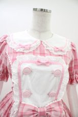 画像4: Angelic Pretty / Sugaryタータンチェックワンピース FREE ピンク H-26-04-30-019-AP-OP-YZ-ZH (4)