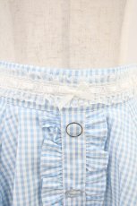 画像3: Ank Rouge / はしごリボンフレアスカパン M サックス H-26-04-30-023-CA-SK-NS-ZH (3)