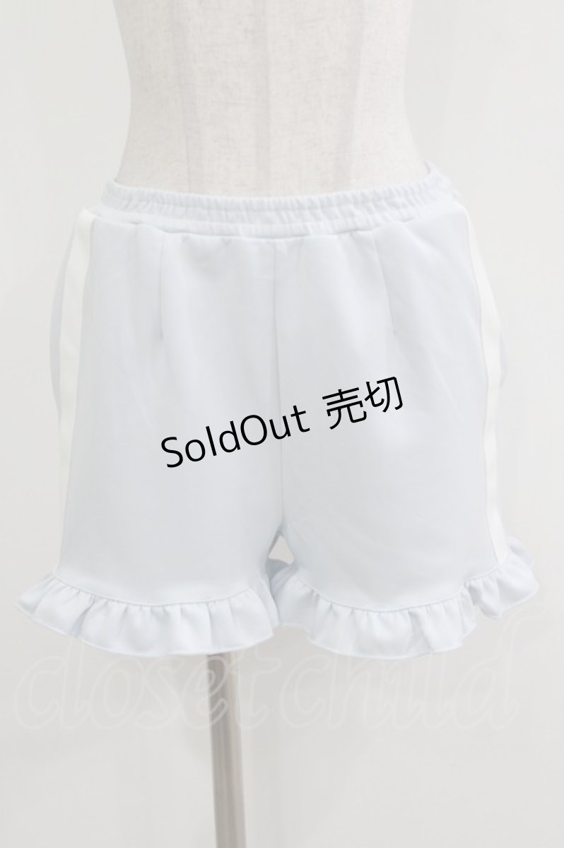 画像1: DearMyLove / ジャージフリルショートパンツ L サックス H-26-05-01-030-EL-PA-NS-ZH (1)