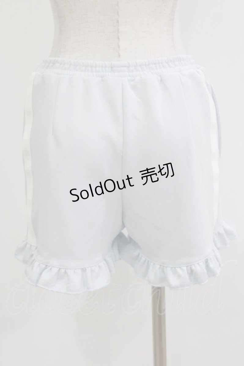 画像3: DearMyLove / ジャージフリルショートパンツ L サックス H-26-05-01-030-EL-PA-NS-ZH (3)