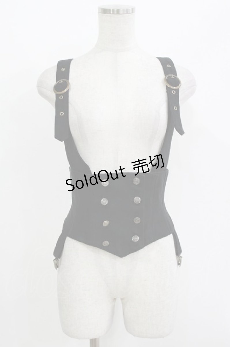 画像1: ALICE and the PIRATES / Twilight Dollベルト付きコルセット Free ブラック H-26-05-01-031-PA-TO-NS-ZH (1)