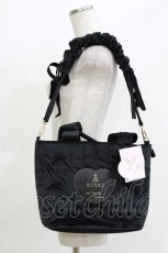 画像1: m petit by misako / AM* NIベロアリボン2WAY  ブラック H-26-05-01-044-LO-BG-NS-ZH (1)