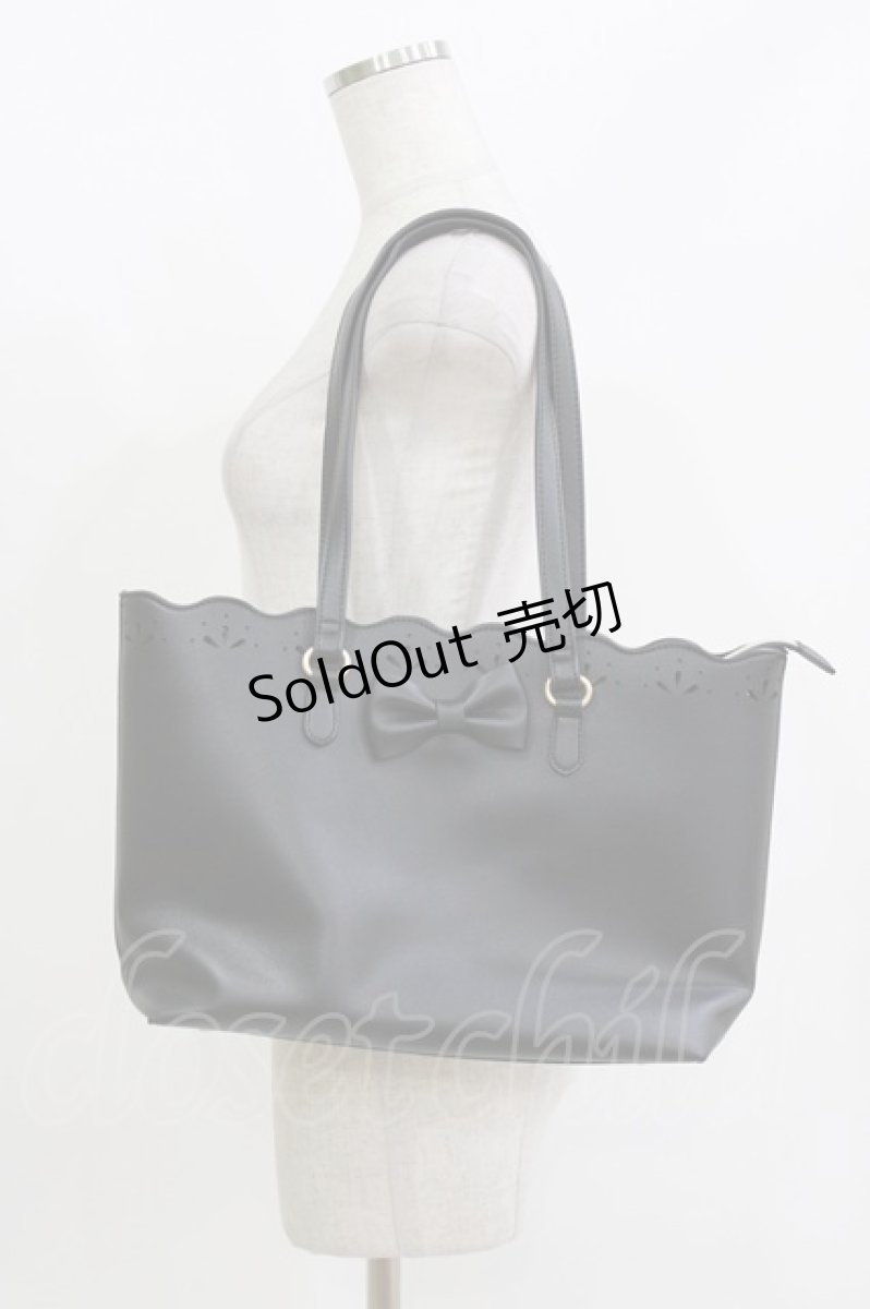 画像1: m petit by misako / サンリオキャラクターズコラボ クロミ トートバッグ  ブラック H-26-05-01-046-LO-BG-NS-ZH (1)
