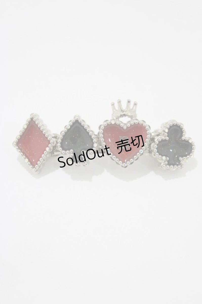画像1: BABY,THE STARS SHINE BRIGHT / HEART TRUMPバレッタ  シルバー H-26-05-01-058-BA-AC-NS-ZH (1)
