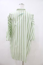 画像2: MILKBOY / STRIPE SHIRT  グリーン H-26-05-01-1025-MB-BL-KB-ZH (2)