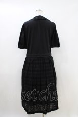 画像3: Jane Marple / ヴィンテージストライプレースコラボレーションドレス  ブラック×ブラック H-26-05-01-1006-JM-OP-KB-ZH (3)
