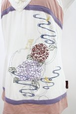画像3: Ozz oneste / 和チャイナ刺繍キャミソール  白 H-26-05-01-1010-OO-TO-KB-ZH (3)