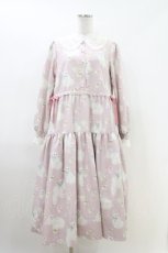 画像1: Melody BasKet / 白猫のTea timeサイドリボンワンピース M ピンク H-26-05-01-1002-LO-OP-KB-ZH (1)
