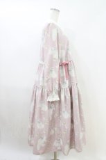 画像2: Melody BasKet / 白猫のTea timeサイドリボンワンピース M ピンク H-26-05-01-1002-LO-OP-KB-ZH (2)