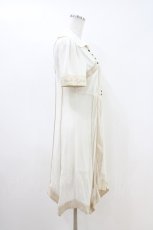 画像2: Ozz oneste / 薔薇刺繍レイヤード風ワンピース  アイボリー H-26-05-01-1013-OO-OP-KB-ZH (2)