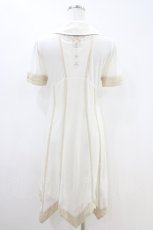 画像3: Ozz oneste / 薔薇刺繍レイヤード風ワンピース  アイボリー H-26-05-01-1013-OO-OP-KB-ZH (3)