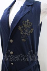 画像4: PUTUMAYO / 刺繍ロングベスト  紺 H-26-05-01-1015-PT-TO-KB-ZH (4)