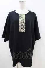 画像1: Na+H / Rustカットソー  黒 H-26-05-01-1019-PU-TO-KB-ZH (1)