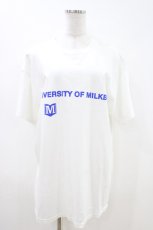 画像1: MILKBOY / UNIVERSITY TEE L ホワイト H-26-05-01-1023-MB-TO-KB-ZH (1)