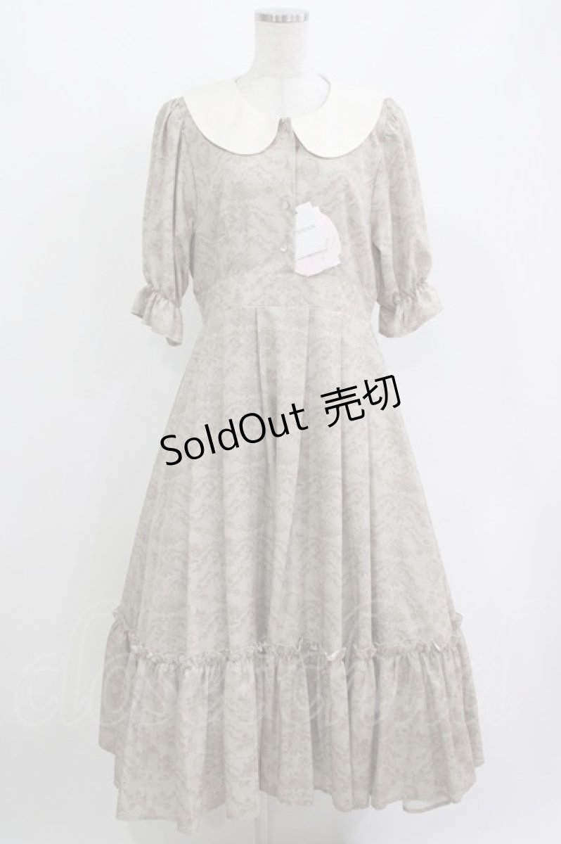 画像1: m petit by misako / NINA’S/トワルドジュイワンピース L ベージュ H-26-05-01-006-LO-OP-NS-ZH (1)
