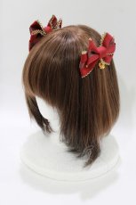 画像1: Angelic Pretty / British Ribbonコーム  ワイン H-26-05-01-065-AP-AC-NS-ZH (1)