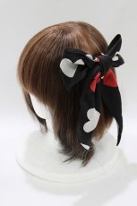 画像1: Angelic Pretty / Dolly Heartリボンバレッタ  ブラック H-26-05-01-066-AP-AC-NS-ZH (1)