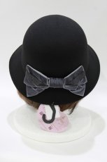 画像2: m petit by misako / AM*NIリボンメトロハット  ブラック H-26-05-01-068-LO-AC-NS-ZH (2)