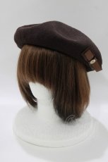画像1: m petit by misako / NINA'S AM カメオベレー  ブラウン H-26-05-01-071-LO-AC-NS-ZH (1)