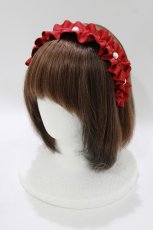 画像1: m petit by misako / AMPLカチューシャ  レッド H-26-05-01-077-LO-AC-NS-ZH (1)