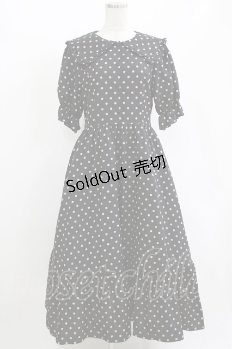 画像1: m petit by misako / ナシジドットワンピース L ブラック H-26-05-01-007-LO-OP-NS-ZH (1)