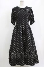 画像1: m petit by misako / ナシジドットワンピース L ブラック H-26-05-01-007-LO-OP-NS-ZH (1)