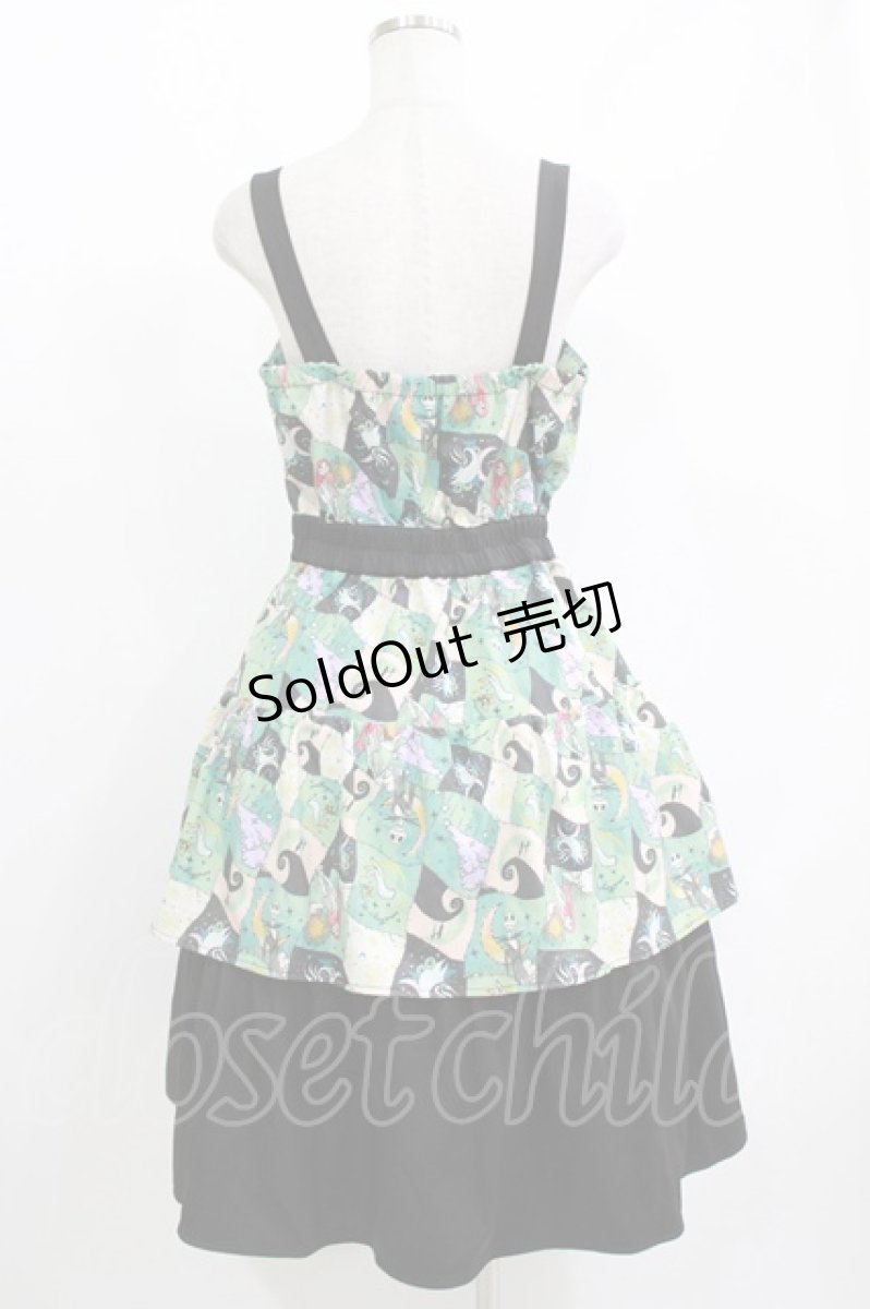 画像3: axes femme POETIQUE / ナイトメアー・ビフォア・クリスマス/ツギハギ風ワンピース M ブラック H-26-05-01-002-AX-OP-NS-ZH (3)