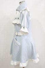 画像2: DearMyLove / フリルメイドジャージワンピース L サックス H-26-05-01-021-EL-OP-NS-ZH (2)