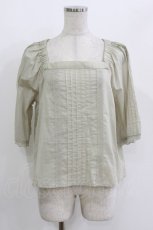 画像1: F&A / ピンタックレース使いオフショルブラウス Free L/GREEN H-26-05-02-1040-LO-BL-NS-ZH (1)