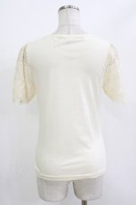 画像2: an another angelus / レース袖Tシャツ Free IVORY H-26-05-02-1061-CA-TS-NS-ZH (2)