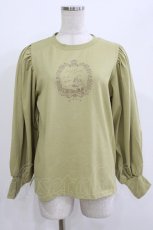 画像1: axes femme POETIQUE / リスフレーム長袖Tシャツ M グリーン H-26-05-02-1062-AX-TO-NS-ZH (1)