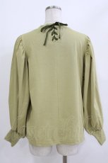 画像2: axes femme POETIQUE / リスフレーム長袖Tシャツ M グリーン H-26-05-02-1062-AX-TO-NS-ZH (2)