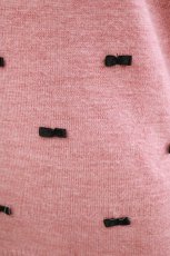 画像3: Fi.n.t / メニーリボンニット Free PINK/BLACK H-26-05-02-1063-CA-TO-NS-ZH (3)