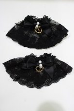 画像1: BABY,THE STARS SHINE BRIGHT / Petite Cherie Camelia Coffretお袖とめ  ブラック H-26-05-02-1072-BA-ZA-NS-ZH (1)