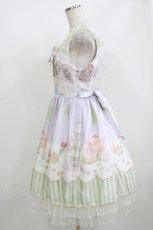 画像2: BABY,THE STARS SHINE BRIGHT / Salon de the Minette柄 Macaron ジャンパースカート Free ラベンダー H-26-05-02-1002-BA-OP-NS-ZH (2)